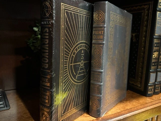 Easton Press - Chuck Palahniuk Survivor and Fight Club Signed Set SEALED New - Image 2 of 4