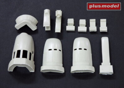 Plus Model AL7059 - 1/72 C-46 Commando engine covers - Neu
