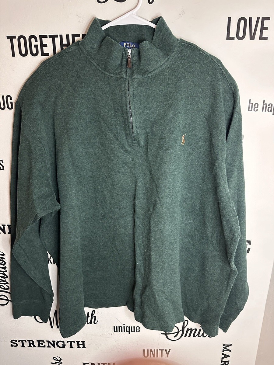 スウェット・トレーナー POLO RALPH LAUREN 710964980 Sweatshirts Sweaters Green $298 Polo Ralph Lauren Men's, Washable Cashmere Crewneck