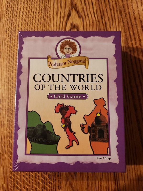 PROFESSOR NOGGIN'S COUNTRIES OF THE WORLD EDUCATIONAL TRIVIA CARD GAME OUTSET