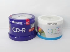 100 Pack MEMOREX Music CD-R Spindle 52X 700MB 80min - New SEALED