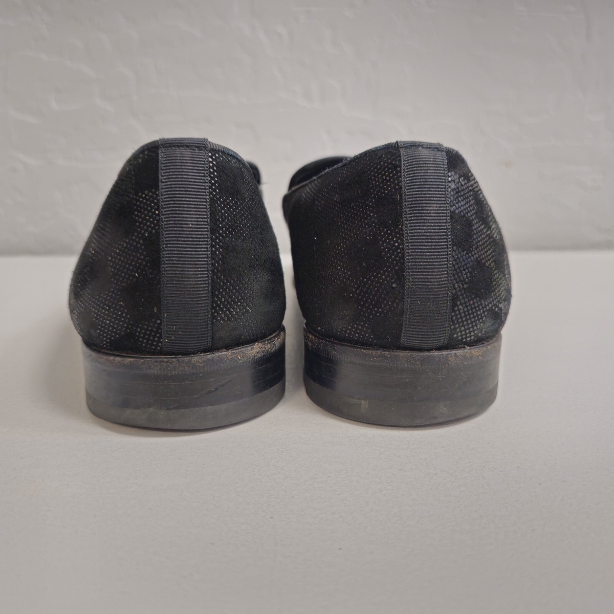 Mezlan Boheme II Black Embossed Glazed Suede Loafer Size 10 Mezlan Boheme II Black Leather Loafers Size 11 Handmade in  main image 2
