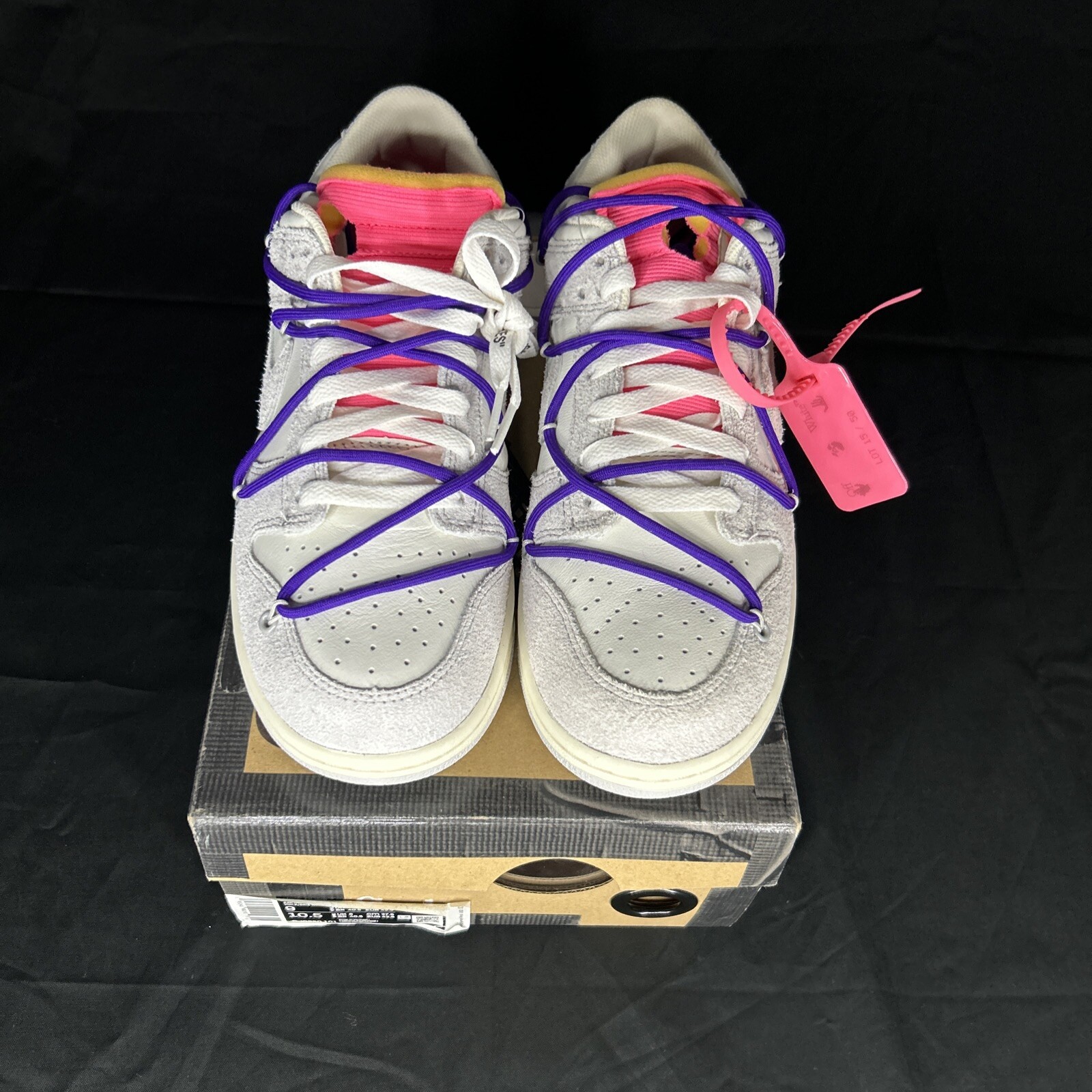 OFF WHITE X NIKE Taglia 9 Nike Off White x Dunk Low lotto 15 di 50