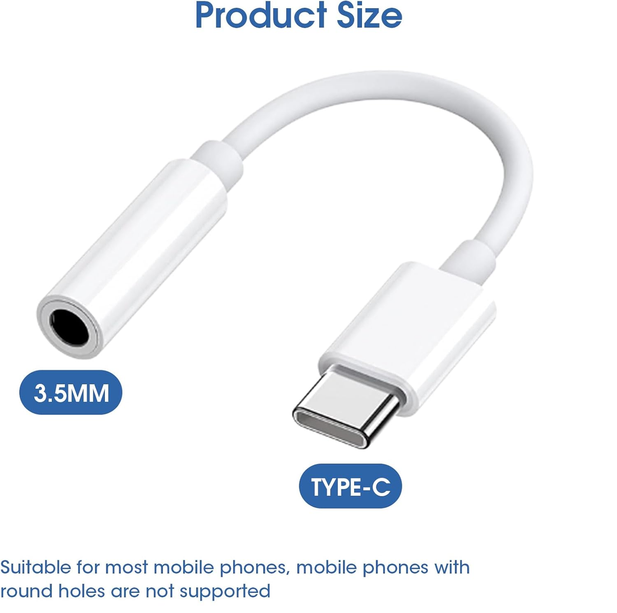 Type C to Headphone Jack Adapter USB C to Headphone Adapter