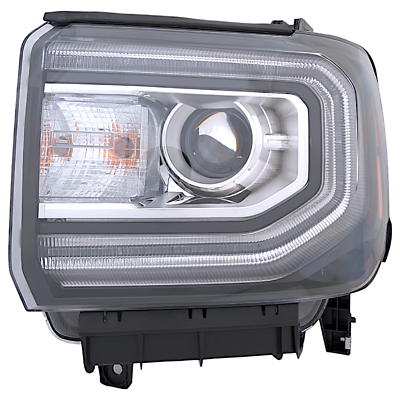 Left Side HID/Xenon Headlight With LED DRL For 2016-2018 GMC Sierra 1500