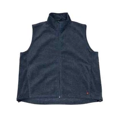Woolrich Men's Fleece Vest Outdoor Full Zipper Gray size XLarge