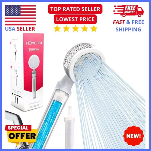 Soffione doccia portatile con filtro - alta pressione, finitura bianca, facile installazione - Foto 1 di 5