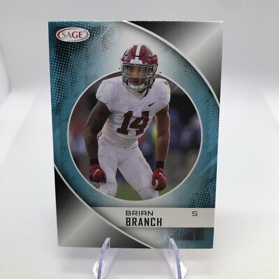 BRIAN BRANCH 2023 Sage Hit Premier Draft Rookie RC #159 Alabama Crimson Tide