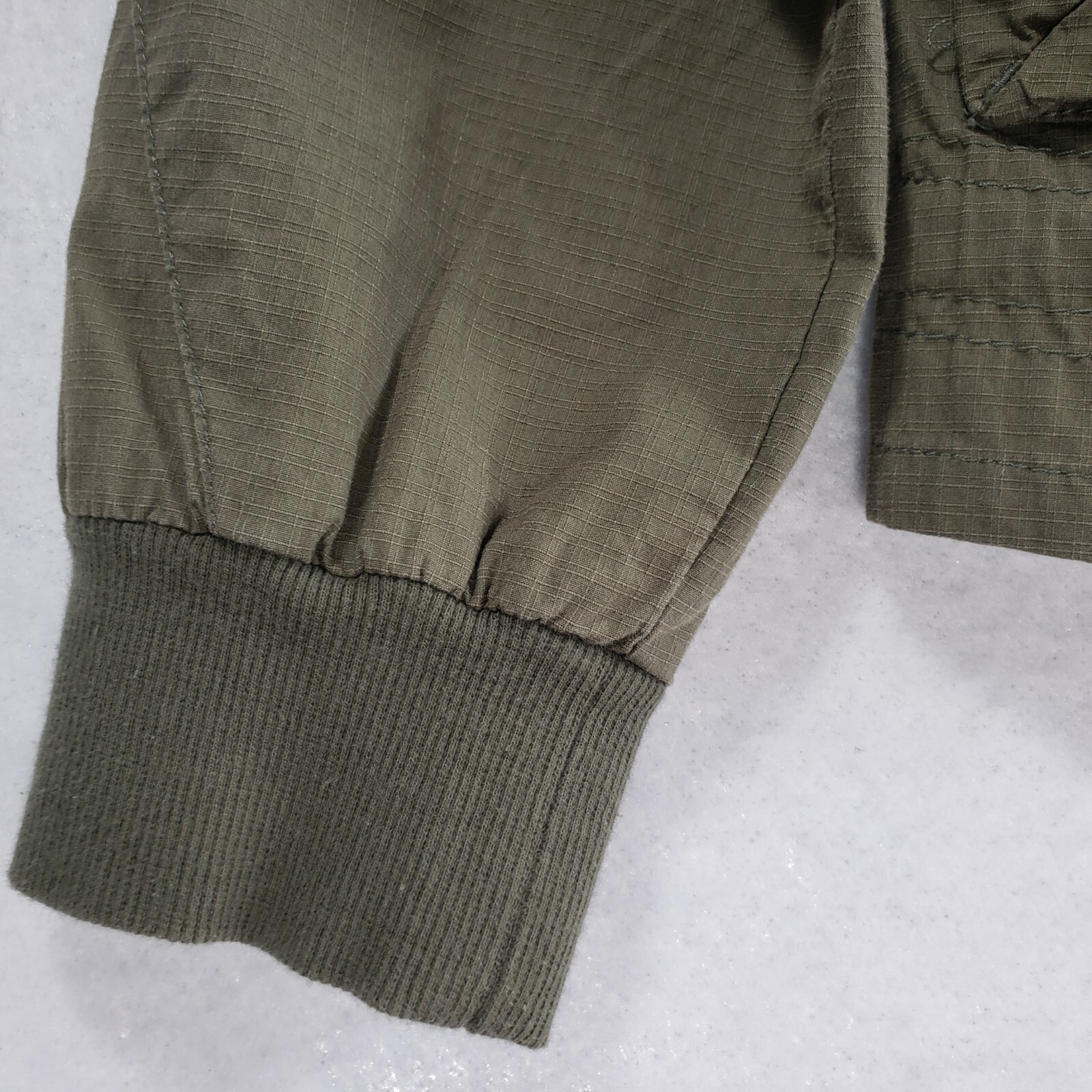 Roxy Cotton Utility Cargo Jacket Medium Hooded Ol… - image 14