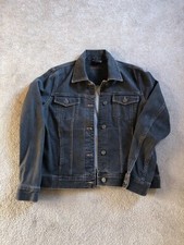 Eddie Bauer Bnwot Large Ladies Black Jean Jacket Bought In The Usa