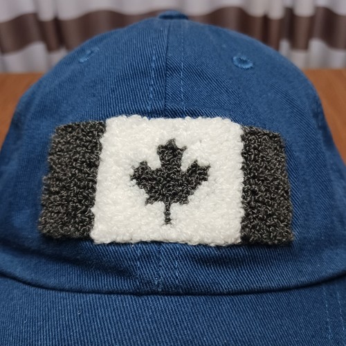 Roots Canada Hat Cap Youth L/XL Navy Blue Strapback Kids Maple Leaf Adjustable - Picture 3 of 11