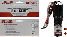 RCO210 3 in 1 Relay Hard Start Capacitor Kit For Refrigerator 1/2 HP 115VAC