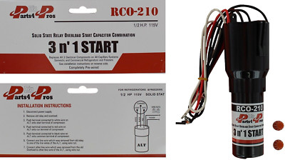 Rco210 3 In 1 Relay Hard Start Capacitor Kit For Refrigerator 1 2 Hp 115vac - Foto 8
