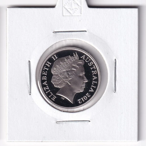 AUSTRALIAN PROOF:  2012  10  CENT COIN  IN 2X2 HOLDER ,., ..,