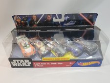 Hot Wheels Star Wars Light Side Vs Dark Side 5-pack Cars Rare Collectible Hot Wheels Star Wars Light Side Vs Dark Side 5-pack Cars Rare Collectible