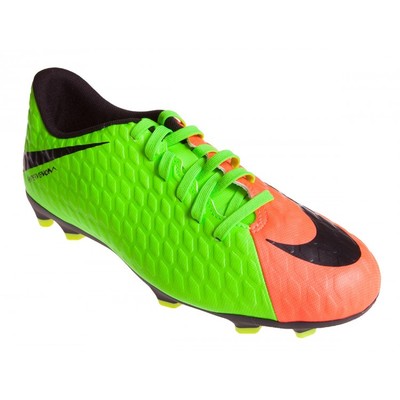 kids orange football boots