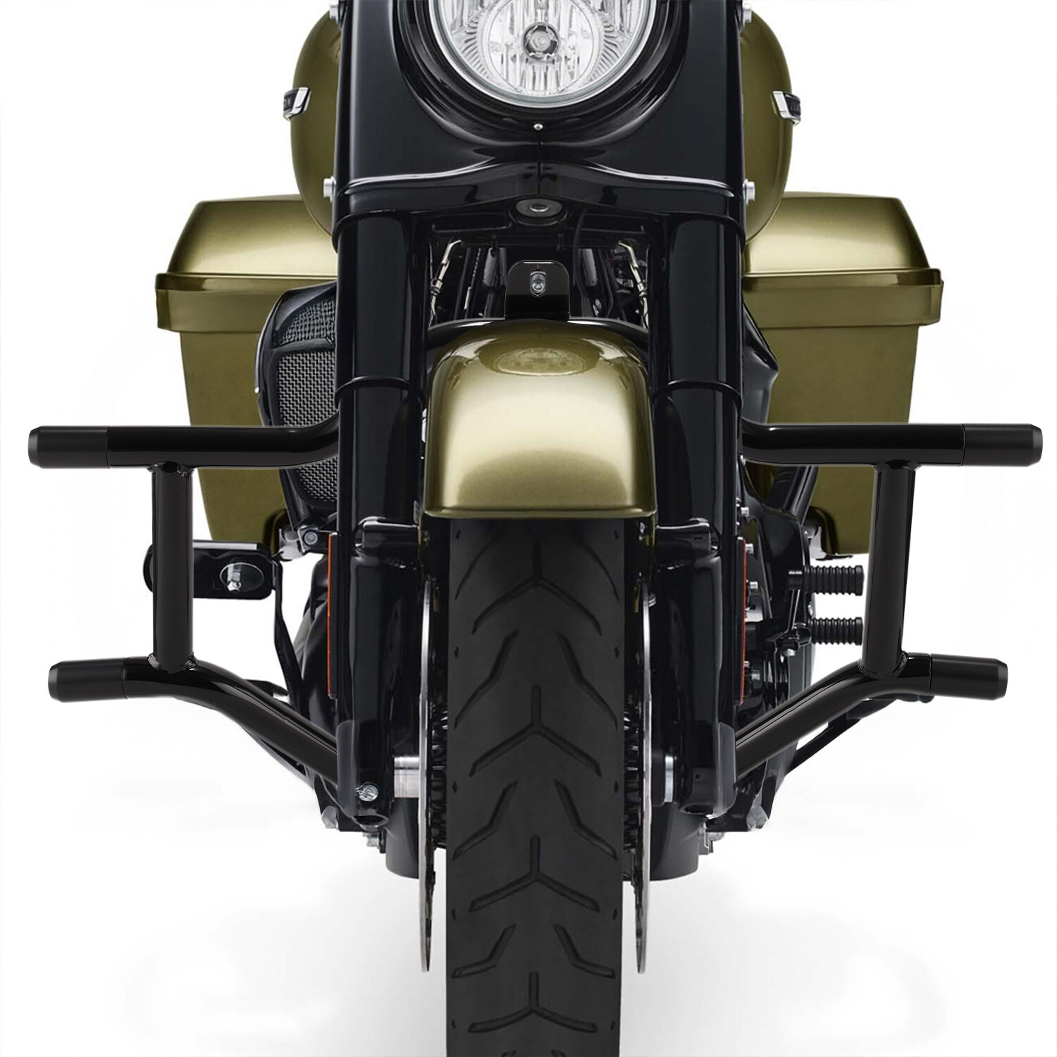 Front Highway Engine Guard Crash Bar For Harley Touring Electra Road Glide 09-25