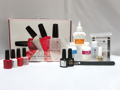CND Creative Nail Design Gel Polish Shellac CHIC STARTER Trial Pack NEW