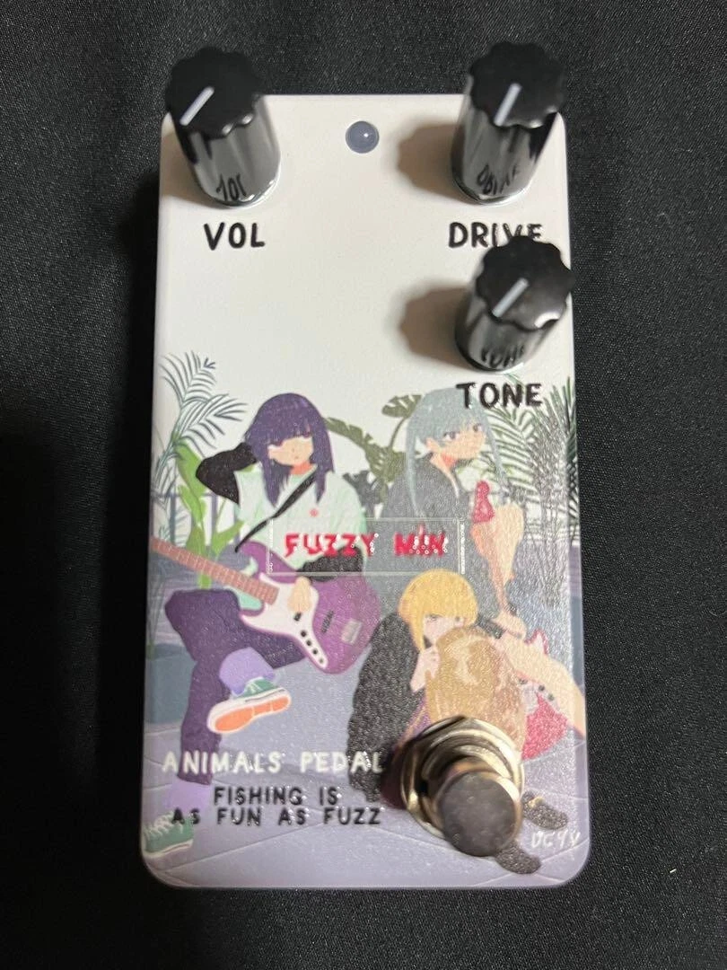 Animals Pedal Custom Illustrated 049 Fishing Is As Fun As Fuzz
