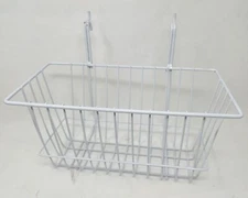 DWF 26-303WH Slatwall/Gridwall Basket 12in x 6in x 6in White Qty 6