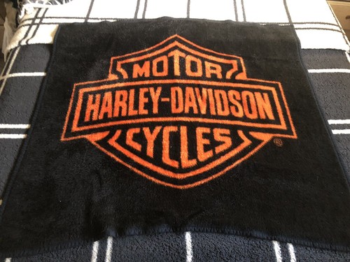 Harley Davidson Fleece Throw Blanket Biederlack 56 X 50 Double Sided - Picture 1 of 4