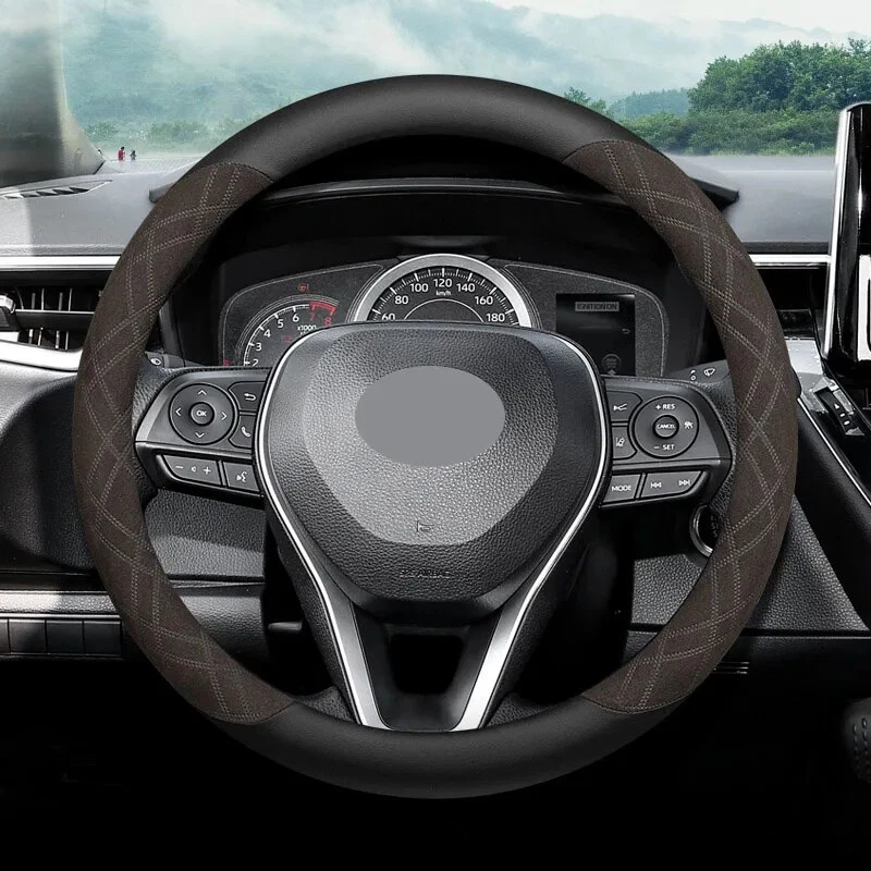 Cubiertas de volante de gamuza CAMRY para Toyota Corolla Wildlander Frontlander Foto 2 de 4