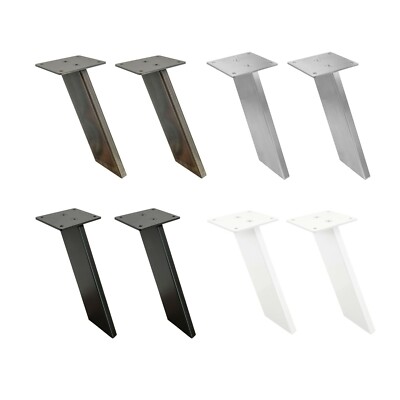 2x BARKONSOLE schräg Thekenstütze Set Tresenfuß geneigt Küchen-Aufsatz Metall
