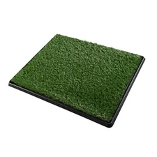Puppy Pee Pad Dog Potty Pad Mat Grass Indoor Home Pet Training with TraySTKRM2