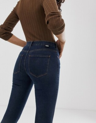 Dr Denim Lexy mid rise second skin super skinny jeans petite asos