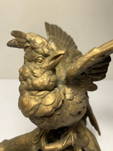Rare Antique Brass Bird Branch Tree 9.25” - Picture 2 of 18