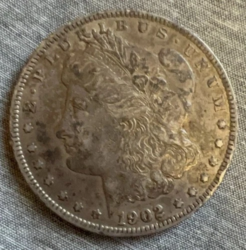 1902-O Silver Morgan Dollar Raw VF Tarnished