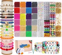 Perlen Set 7200+ StüCk 6Mm Polymer Clay FüR ArmbäNder Und Schmuck