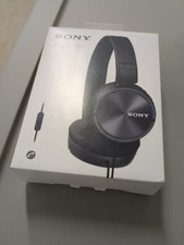 Sony Headphones Model MDR-ZX310AP Stereo Monitor Over-Head Wired Black - New