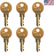 Reliable Bobrick CAT 74 Dispenser Key Replacement - 6 Pack for Convenience