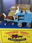 1988 Matchbox Series A Moko Lesney No. 7 Horse Drawn Milk Carriage Wagon L-71C