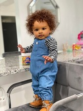 Lifelike 26in Reborn Baby Dolls Soft Cloth Body Poseable Handmade Toddler Gifts