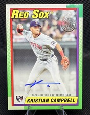 2025 Topps Update Kristian Campbell RC 1990 Autograph #90AU-KC Red Sox