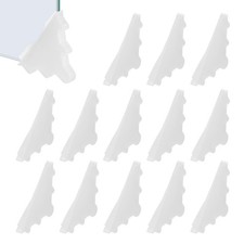 62x4 mm Plastic Triangle Corner Protector, 60 Pcs Glass Corner Protectors, White