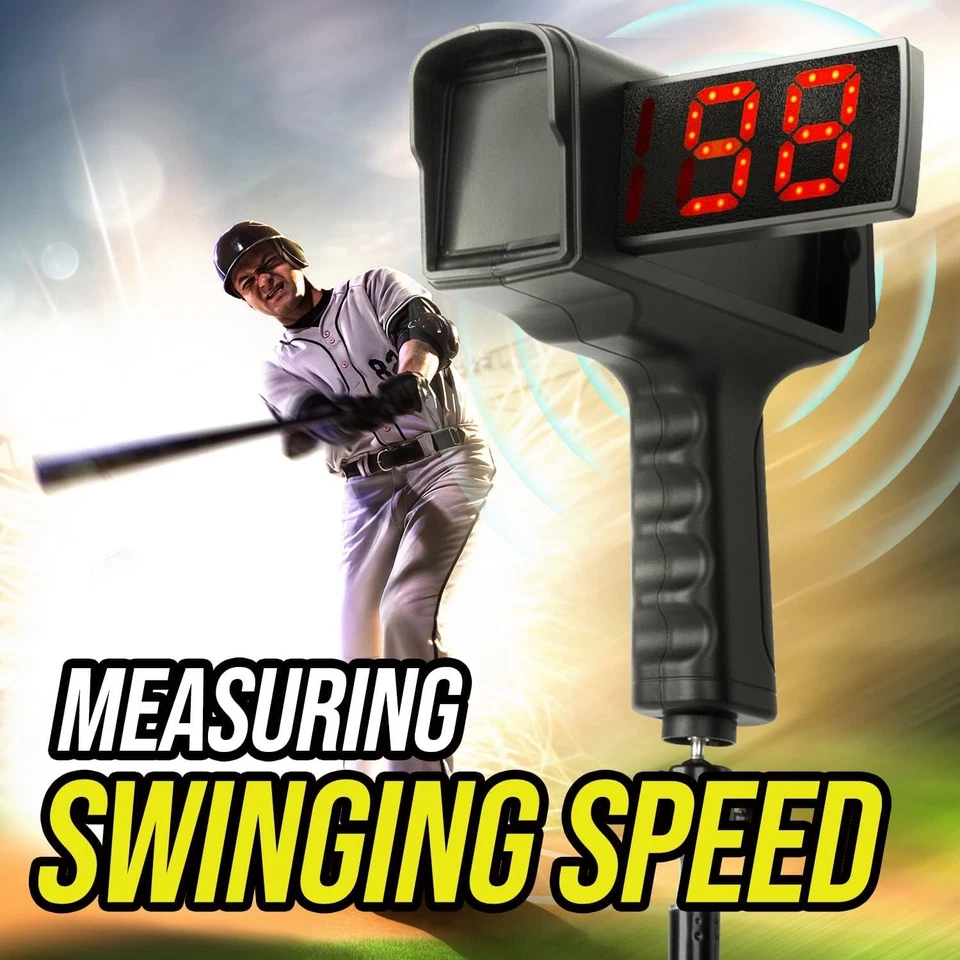 Baseball Radar Gun with Tripod, Speed Radar Gun for Baseball Softball, LED+LCD L - Image 3 of 4