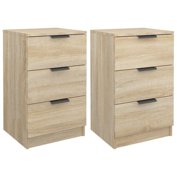 Nachttische2Er Set Sonoma Eiche 40X36X65 Cm Nachtschrank Nachtkonsole-image