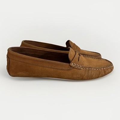 Mercanti Fiorentini Driving Moccasins - Women's 7B - Tan Leather Loafers