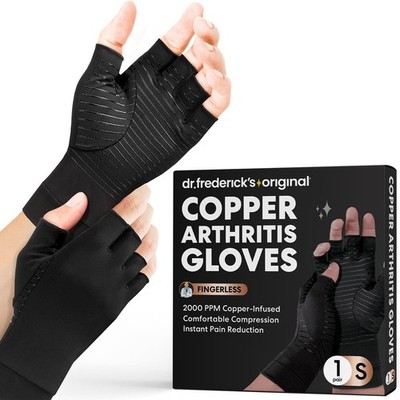 Dr. Frederick's Original Copper Comfort Gloves - 2 Gloves - Great for Typing ...