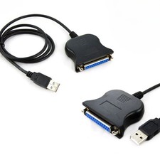 USB 2.0 to 25 Pin RS232 DB25 Female Parallel Printer IEEE Cable Lead Adapter