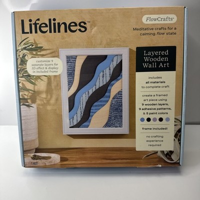 Lifelines FlowCrafts, Layered Wooden Wall Art - Framed Art Wooden Layers 