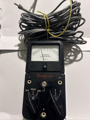 #ad SIMPSON METER Fahrenheit $35.00