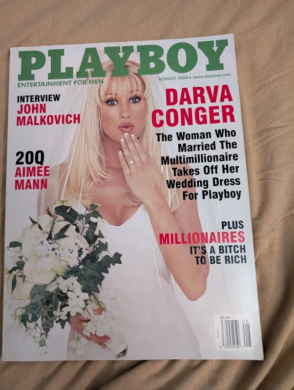 Playboy Magazine: August     2000 Cover- Darva Conger - R28