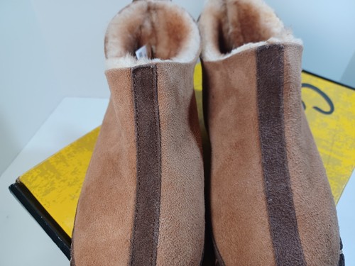 Cabela's Womens Brown Suede Shearling Wool Lined Slipper Boots Size 7 - Picture 8 of 11