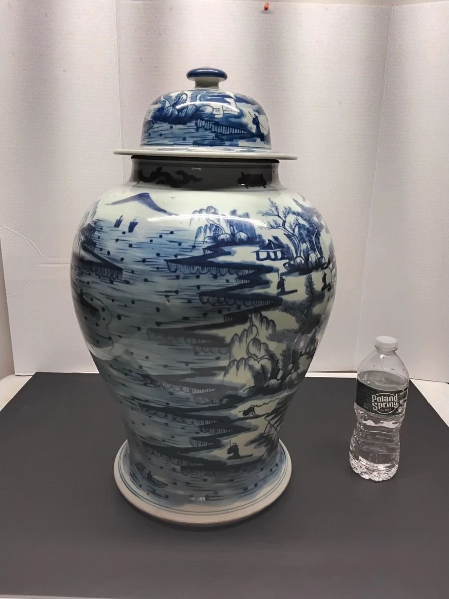 蓝色壶中国古董| eBay