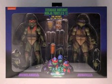 NECA TMNT Secret of the Ooze Michelangelo & Donatello Movie 2-Pack MISB