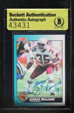 BAS 1991 Score Rookie & Traded Aeneas Williams #94T Authentic Auto HOF 3c7